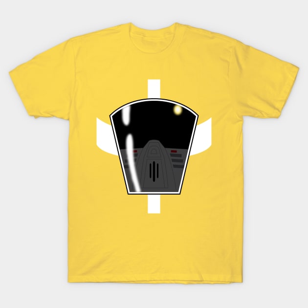 Lightspeed Rescue Yellow Ranger Visor T-Shirt by mavgagliano